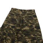 Camouflage Curved‑Blade Cargo Pants