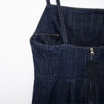 Indigo Spaghetti Straps Denim Maxi Dress