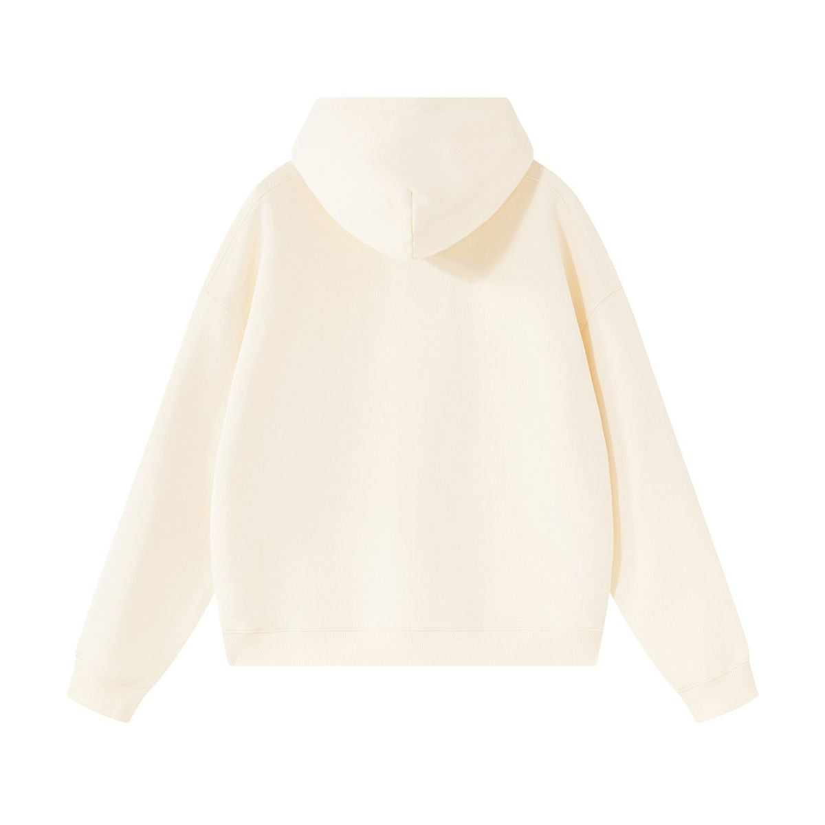 Cotton Structured French Terry Boxy Hoodie