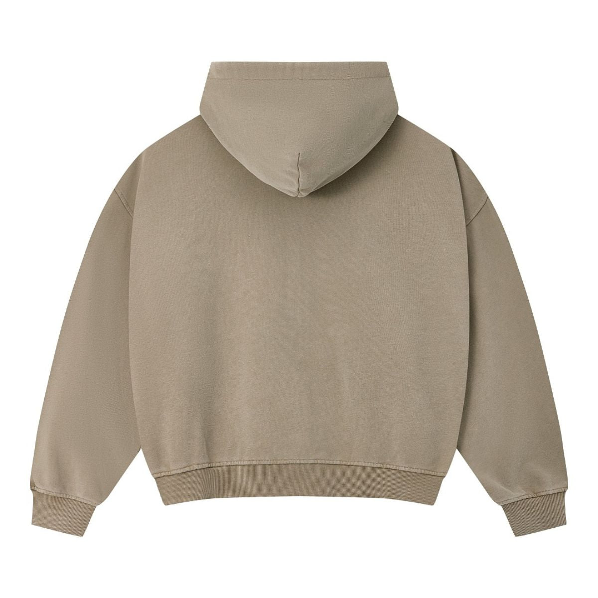 Vintage Relaxed Drop‑Shoulder Zip‑Up Hoodie