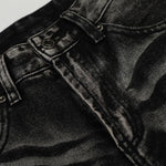 American High-Street Black Washed Flared Jeans