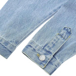 Vestido midi vaquero sin mangas con botones y aberturas en la parte delantera