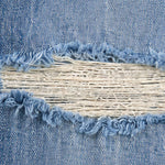 Heritage Washed Utility Loose Fit Floor-Length Denim Jeans