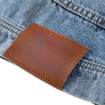 Vintage Washed Reverse Panel Slim Flare Jeans