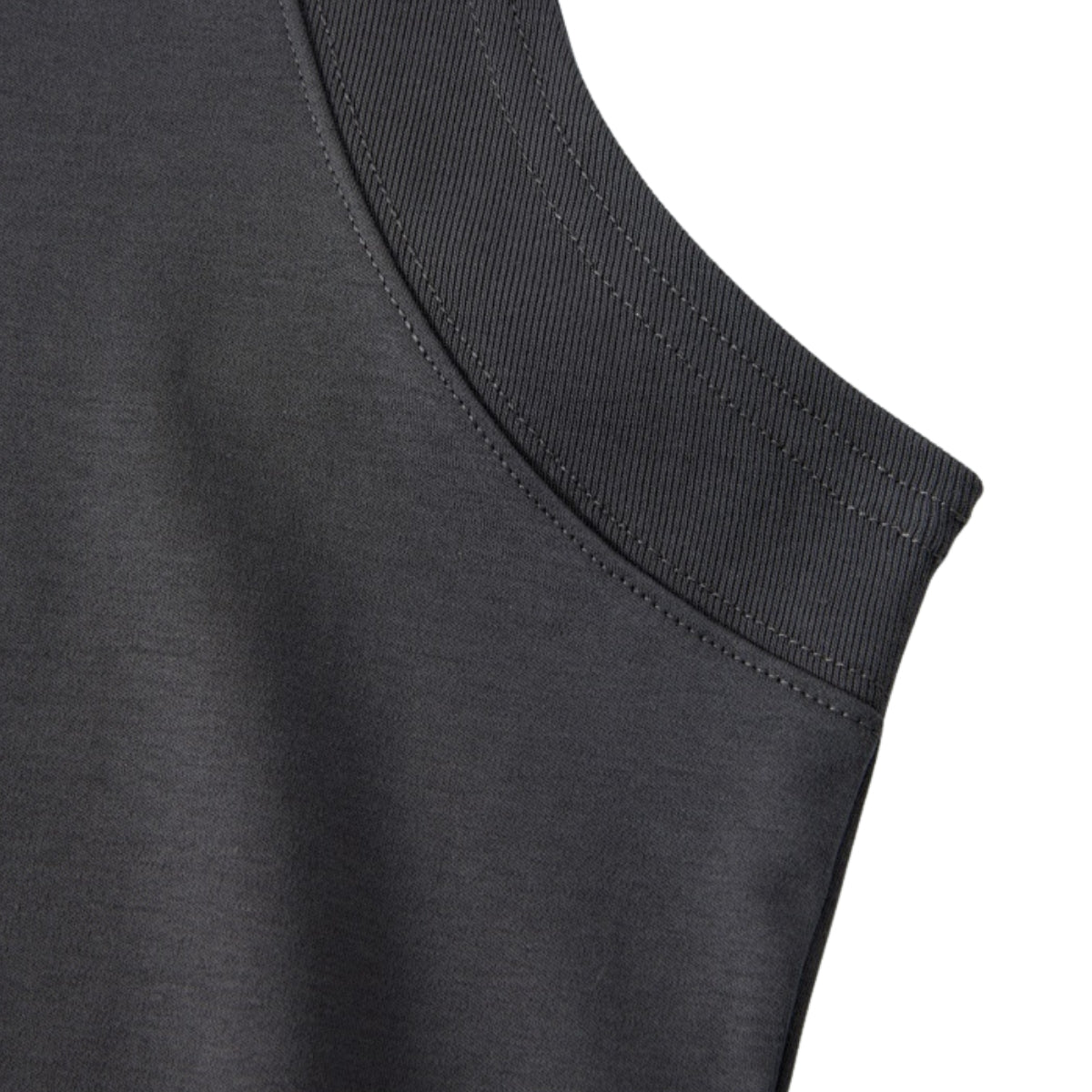 Panelled Back Seam Sleeveless T-Shirt