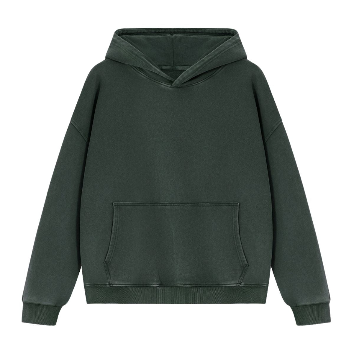 Cotton Heavyweight Washed Distressed Terry Hoodie