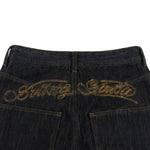 Vintage Embroidered Baggy Denim Jeans