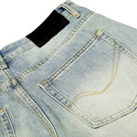 Men's Heavy-Washed Distressed Loose Straight-Leg Denim Pants