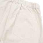 Pantalones de algodón con pierna ancha y color liso