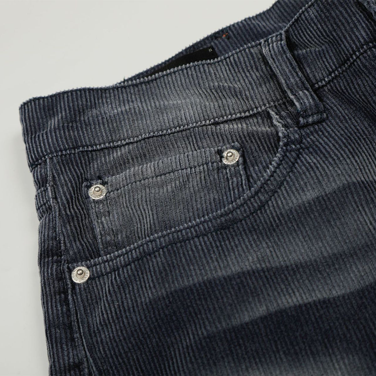 Faded Grey Vintage Wash Wide-Leg Jeans