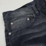 Faded Grey Vintage Wash Wide-Leg Jeans