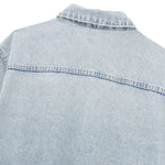 Vestido midi vaquero sin mangas con botones y aberturas en la parte delantera