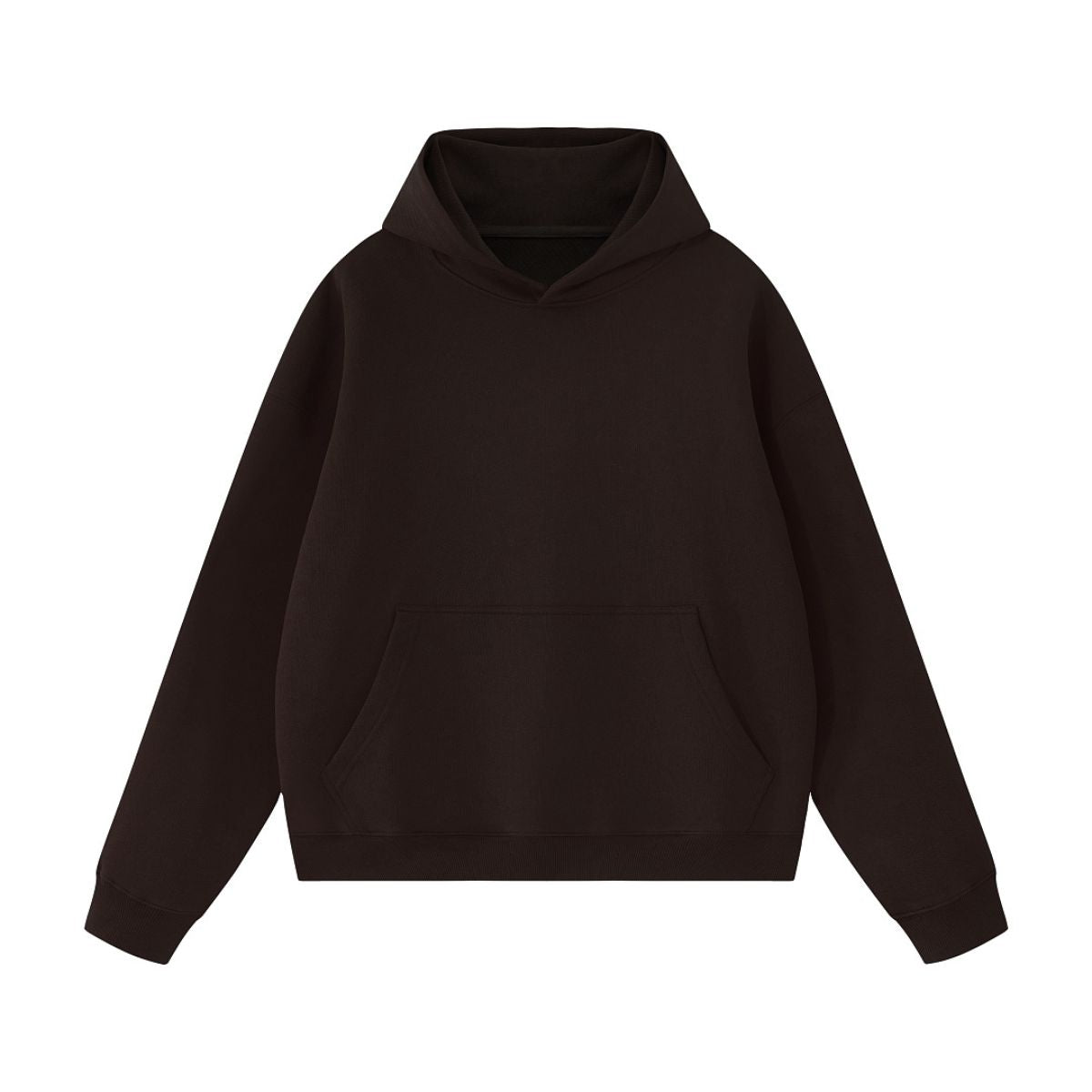 Cotton Structured French Terry Boxy Hoodie
