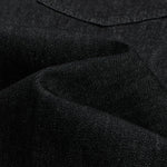 Raw Denim Jeans With Wheat‑Engraved Buttons