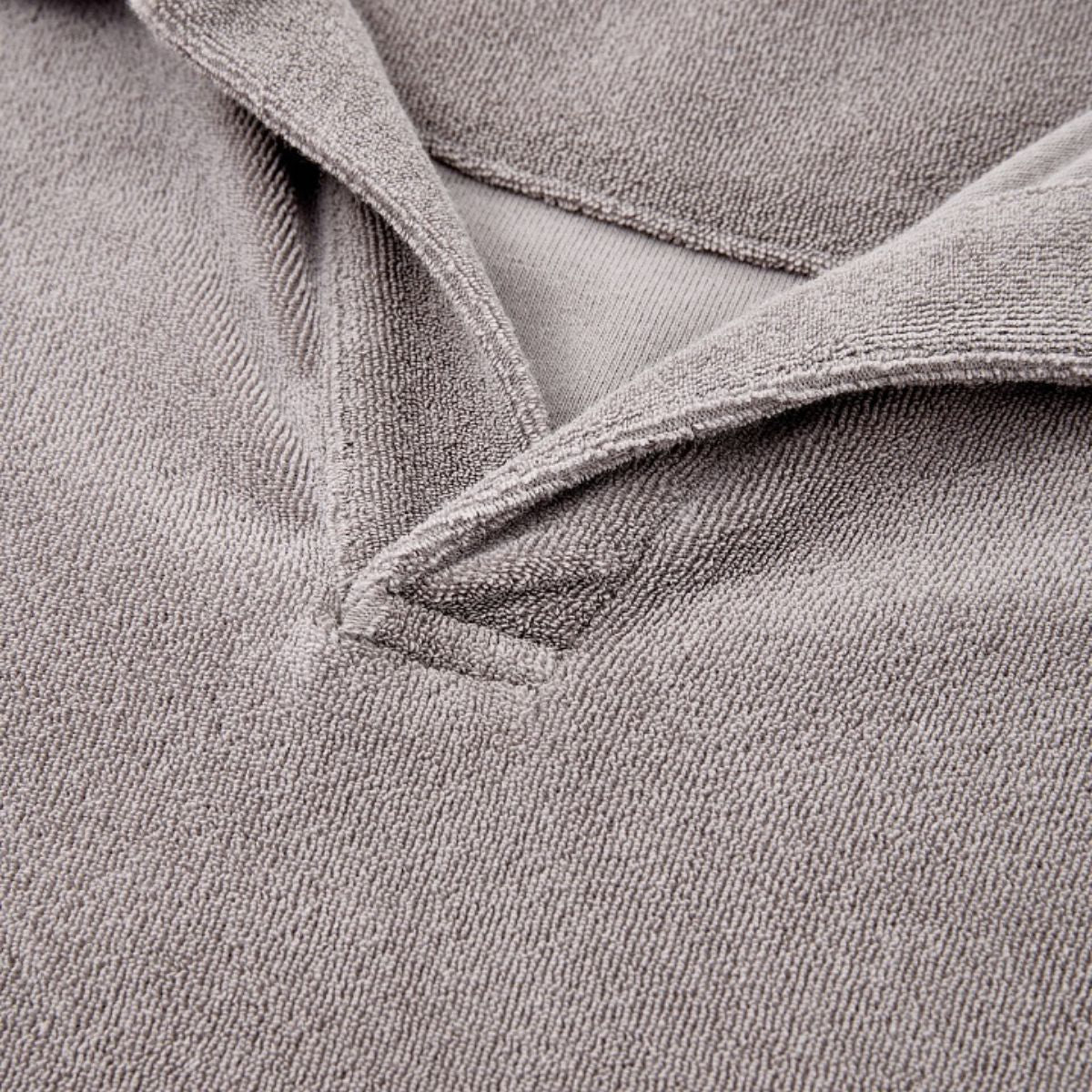 Retro Terry Cloth Polo Collar Sweatshirt