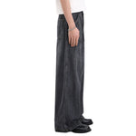 Vintage Washed Slub Distressed Baggy Denim Pants