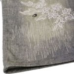 Smoke Rise Lace Print Straight Leg Ripped Jeans