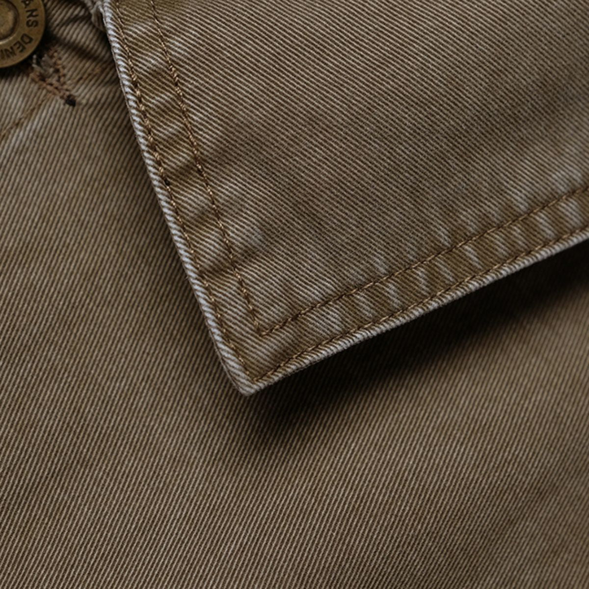 Minivestido vaquero de manga corta con cinturón