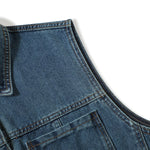 Classic Blue Washed Denim Vest
