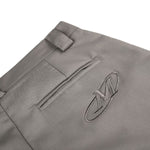 Quiet Luxury Pleated Straight-Leg Trousers