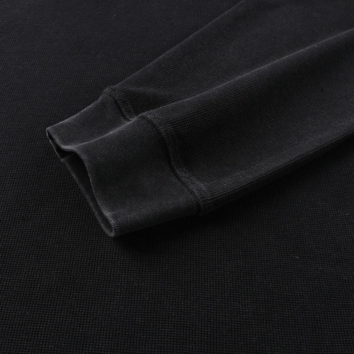 Washed Waffle Cotton Raglan Long Sleeve Tee 340G