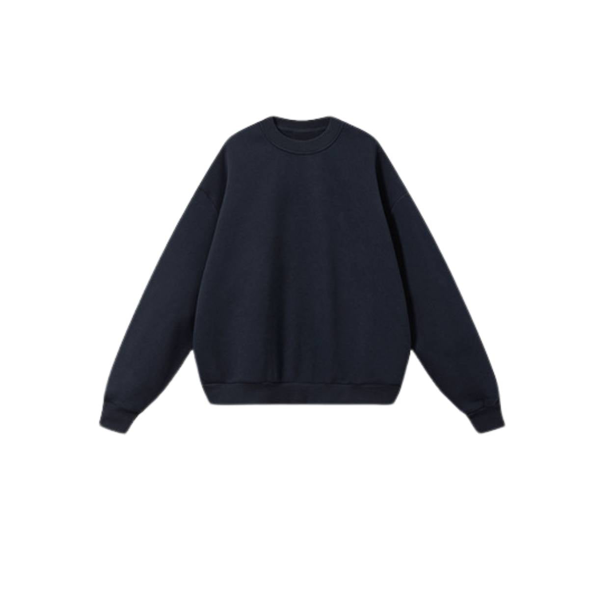 Heavyweight Fleece Boxy Drop ShoulderCrew Neck Sweatshirt