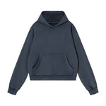 Washed Distressed Loose Casual Hoodie