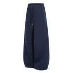 High Street Minimal Wide-Leg Drawstring Sweatpants