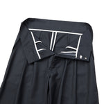Vintage High Street Pleated Wide-Leg Draped Trousers