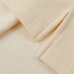 Waffle Knit Lapel Polo T Shirt