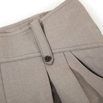 Vintage Curved Wide Leg Draped Trousers