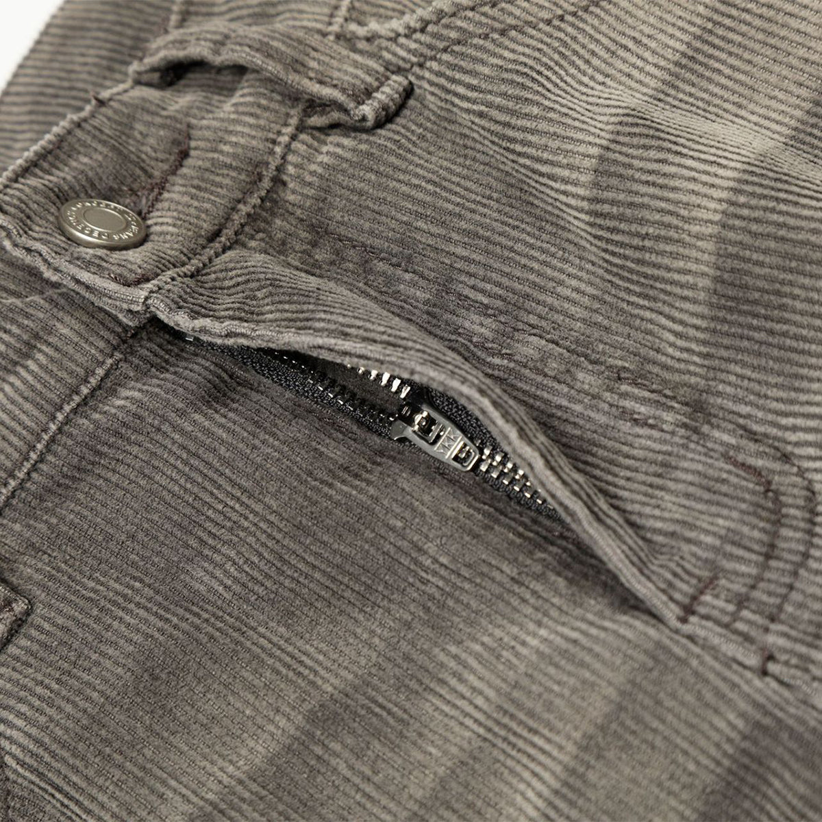 Faded Grey Vintage Wash Wide-Leg Jeans