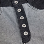 Vintage-Inspired High-End Button Wide-Leg Denim Pants