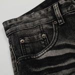American High-Street Black Washed Flared Jeans