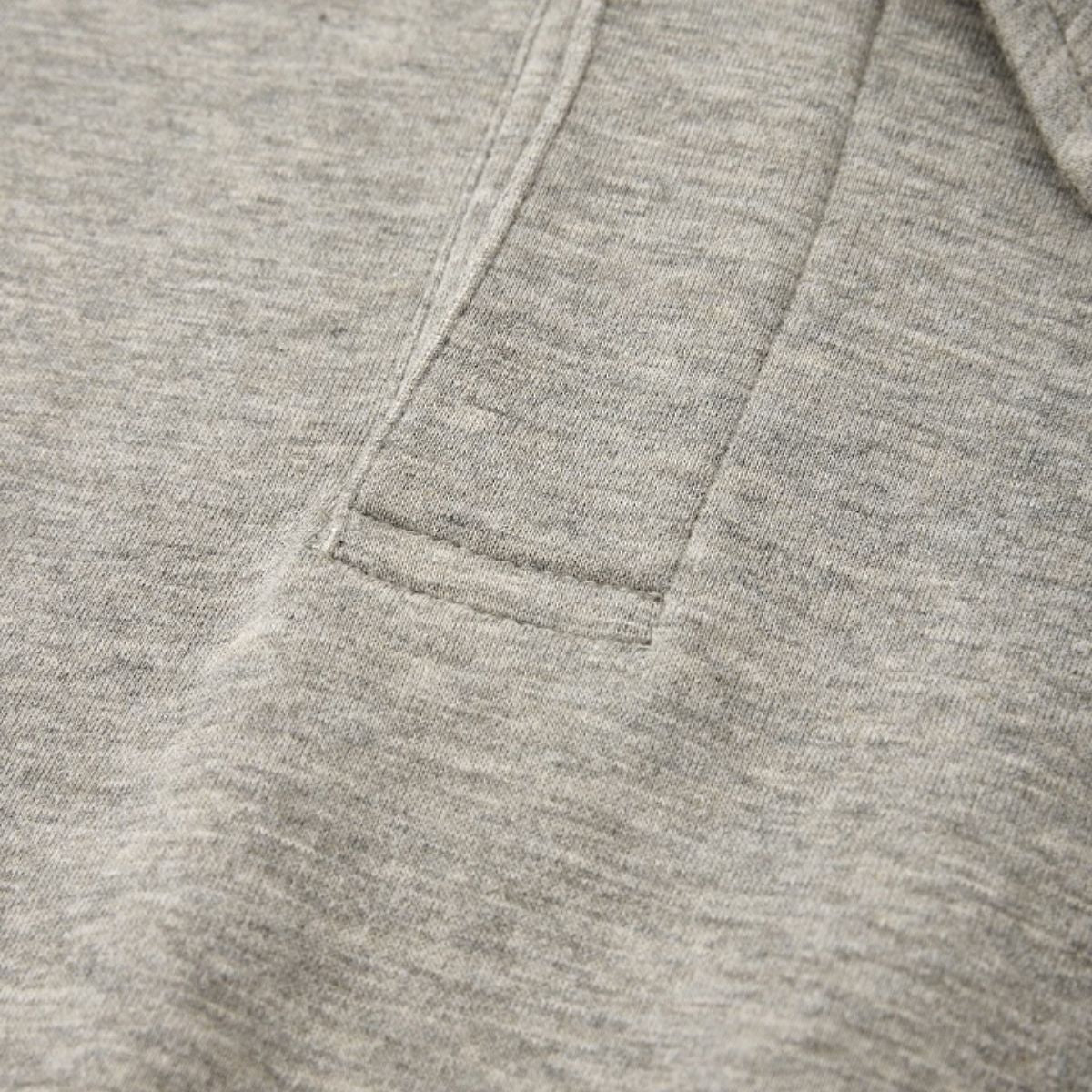 Quiet Luxury Melange Half-Placket Polo Sweatshirt