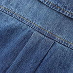 Vestido midi vaquero sin mangas con botones y aberturas en la parte delantera