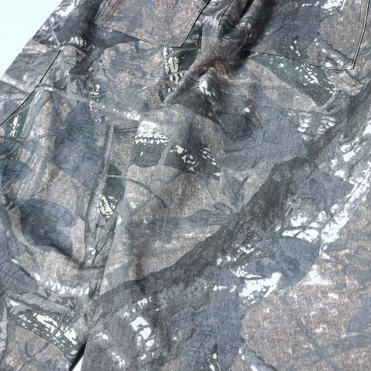 Camo Print Multi Pocket Cargo Drawstring Waist Pants