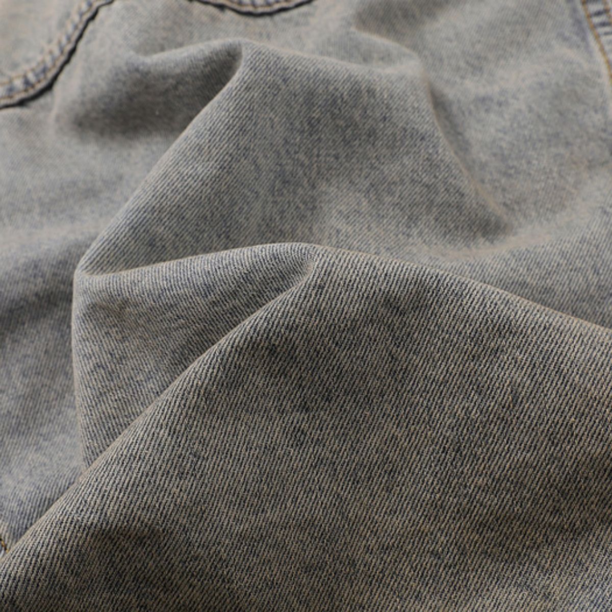 Stand-collar Washed Vintage Loose Denim Jacket