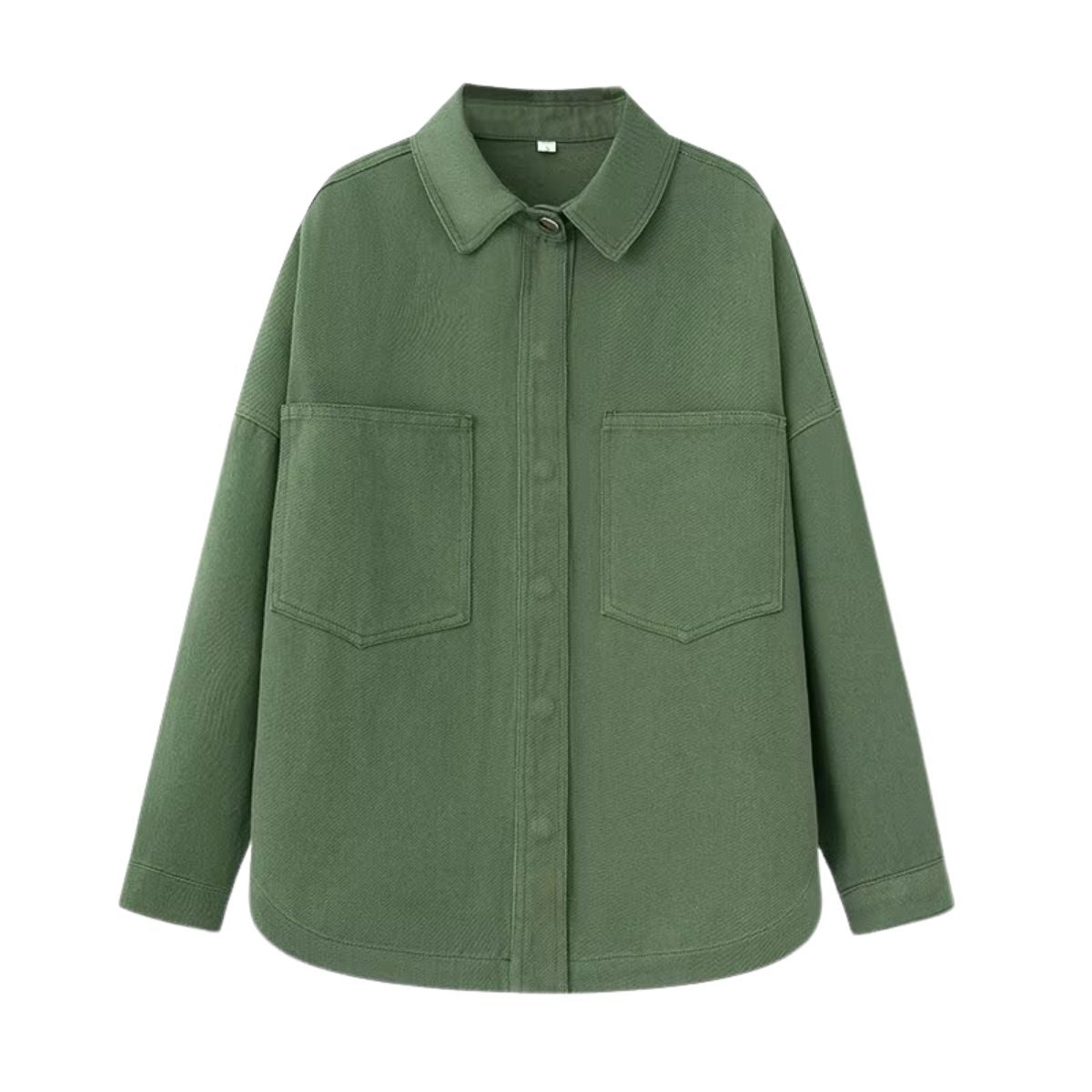 Simple Retro Loose Casual Denim Shirt