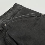 Distressed High Waist Wide Leg Denim Jeans