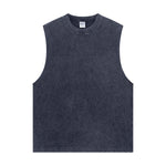 Distressed Raw Edge Sleeveless Tee 8oz-INNBLAC Fashion Apparel