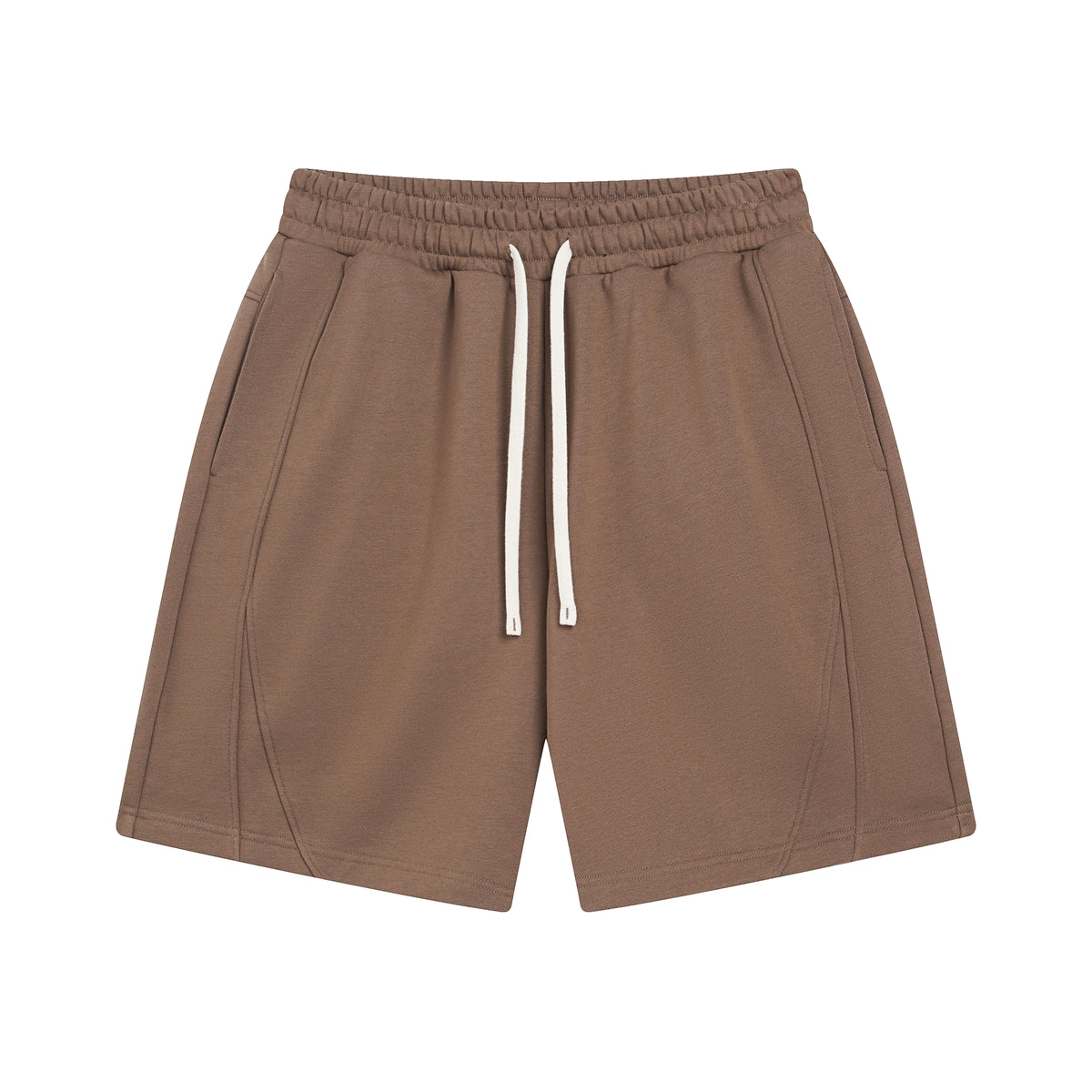 Solid Color Patchwork Short Pants