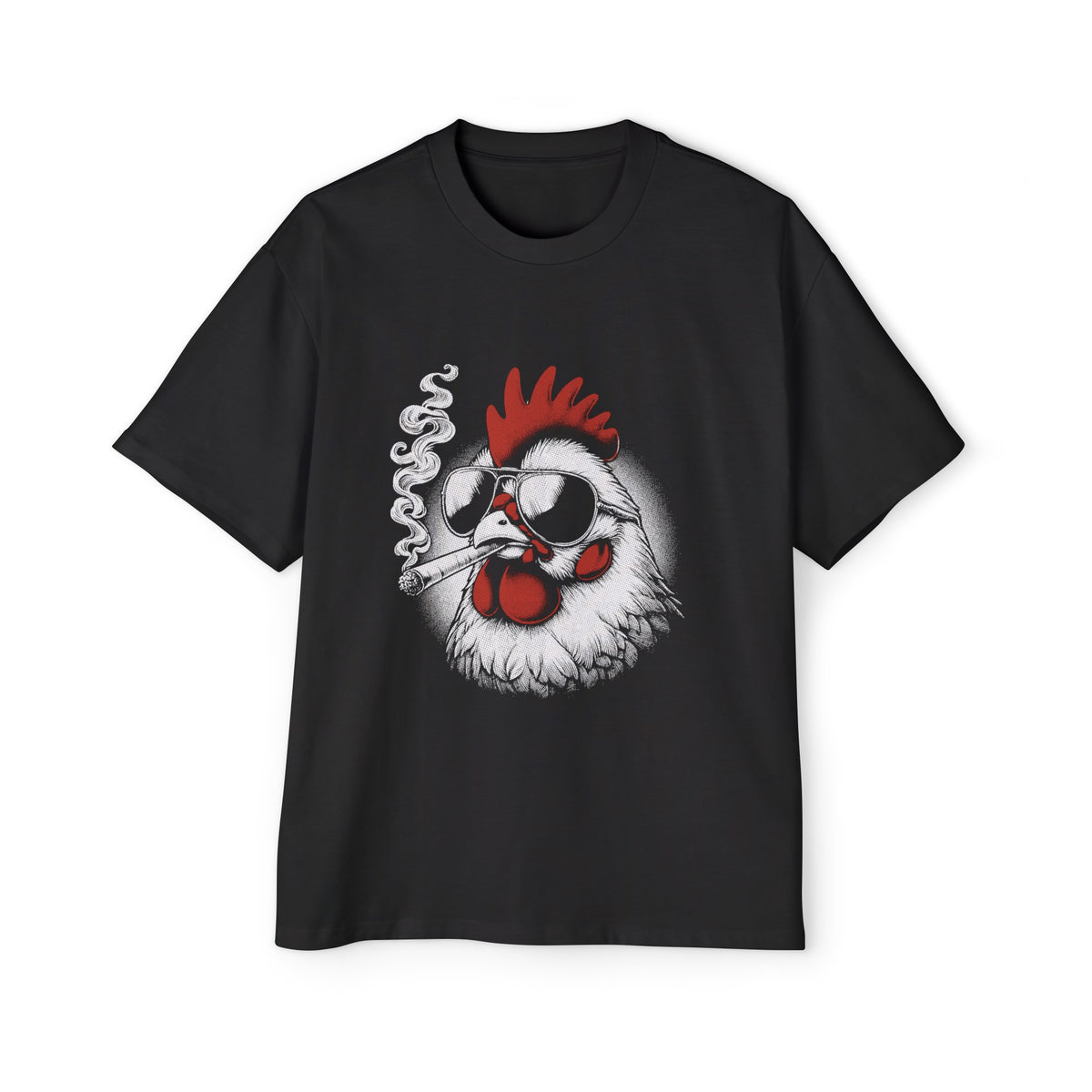 Chicken Smoking Graphic Tee-INNBLAC Fashion Apparel