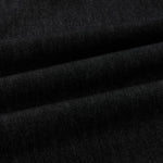 Creased Raw Denim Straight‑Leg Jeans