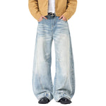 Gradient Washed Whiskered Relaxed Adjustable Hem Pants