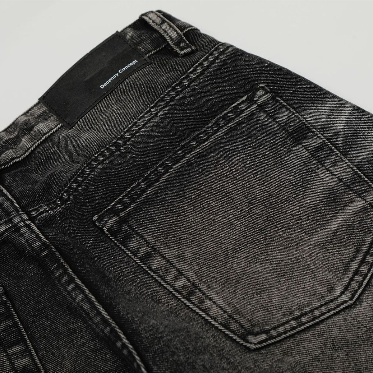 American High-Street Black Washed Flared Jeans