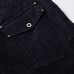 High Waisted Relaxed Fit Button Fly Vintage Blue Jeans