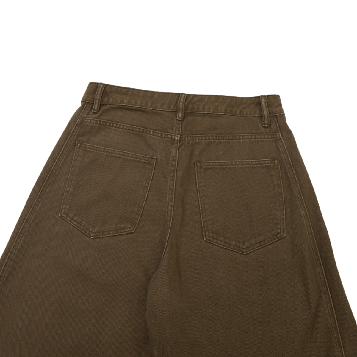 Vintage Washed Cleanfit Straight Cut Wide Leg Denim Shorts
