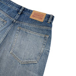 Vintage Splash Paint Washed Whisker Denim Pants