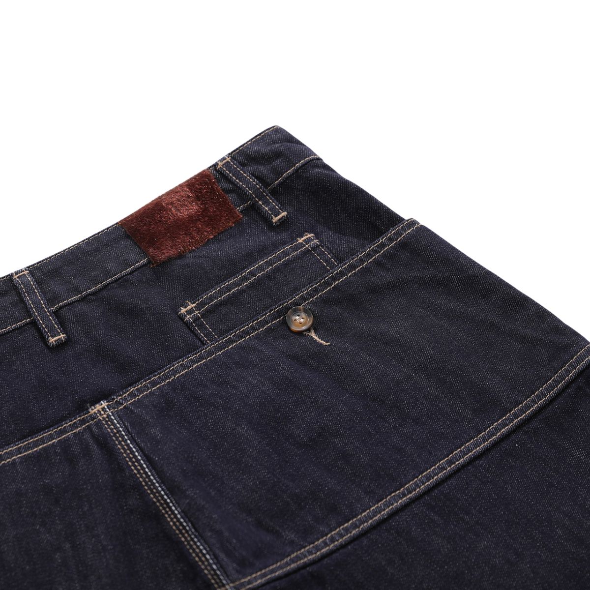 Vintage Washed Asymmetric Side Split Barrel Leg Jeans